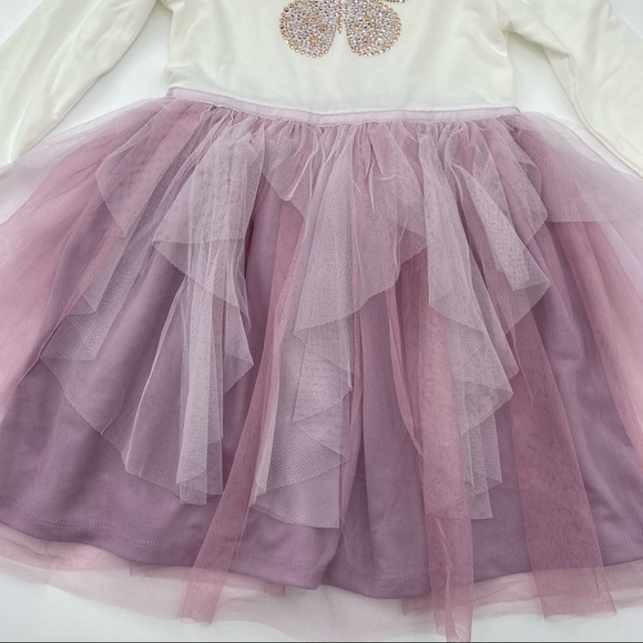 Pinky Girl’s Purple Butterfly Tutu Dress Boutique Size 8 NWT - Picture 3 of 3